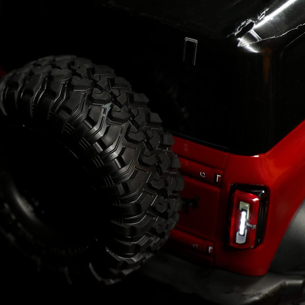 ZEZEFUFU RC Scale Crawler Led Scheinwerfer/Rücklicht Licht Kit Zubehör Lenkung Bremse Smart Simulation Blitzlichter für Traxxas TRX-4 2021 Ford Bronco 1/10