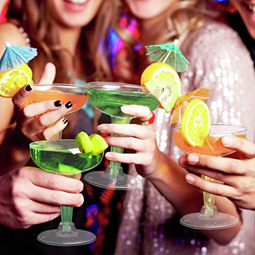 Aobople 75 Pack Plastic Champagne Coupe, 4 Oz Plastic Party Champagne Cups, Stackable Stemmed Glasses Plastic Coupe For Party, Wedding, Celebration #TOP6