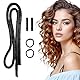 Heatless Curls Band Schwarz Overnight Curls Locken Ohne Hitze Lockenband,Einfach zu Bedienen,mit Haarring und Haarklammer,DIY-Frisur,für Lange und Kurze Haare Geeignet