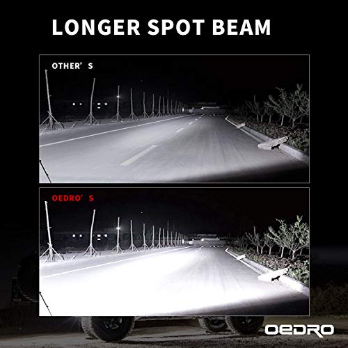 Image of OEDRO 7 Inches 51W 5100LM LED Light Pods, Round Spot Light Pod Off Road Driving Lights Fog Bumper Roof Light Fit for Boat, SUV, Truck, Hunters, Motorcycle