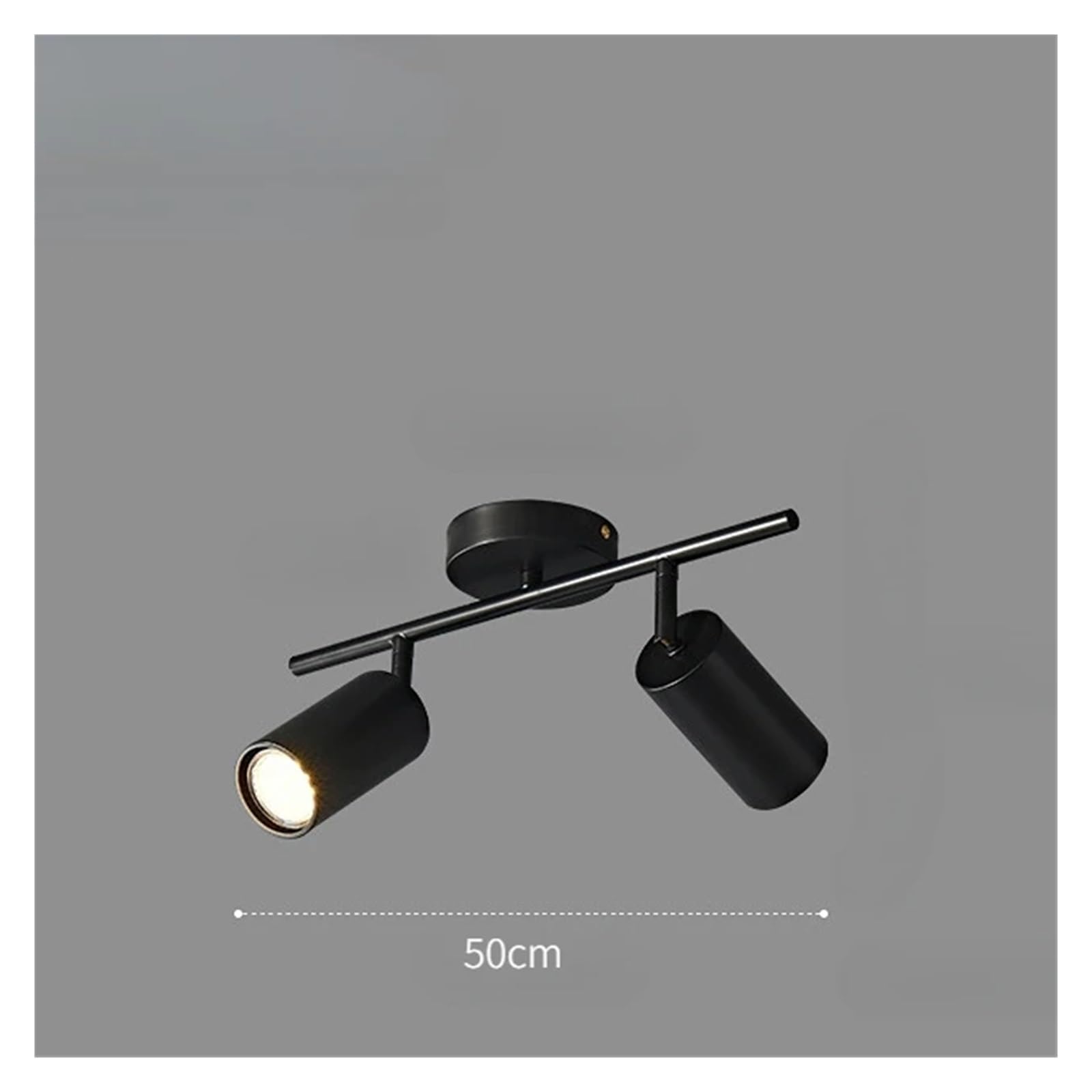 Nowoczesna lampa sufitowa LED, długi reflektor, do salonu, sklepu, restauracji, kuchni, jadalni, oświetlenia, żyrandoli do domu, czarny, 2 głowice
