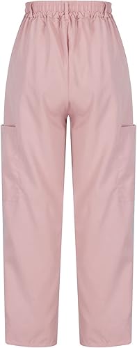 Miniatura 6 de SHOPESSA Pantalones deportivos de pierna recta para mujer, pantalones elásticos palazzo, pantalones largos de pierna ancha, pantalones de