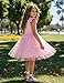 PATPAT Toddler Girls Tulle Dress Tutu Birthday Princess Dresses Formal Photo Shoot Outfit Summer Clothes 5-6 Years