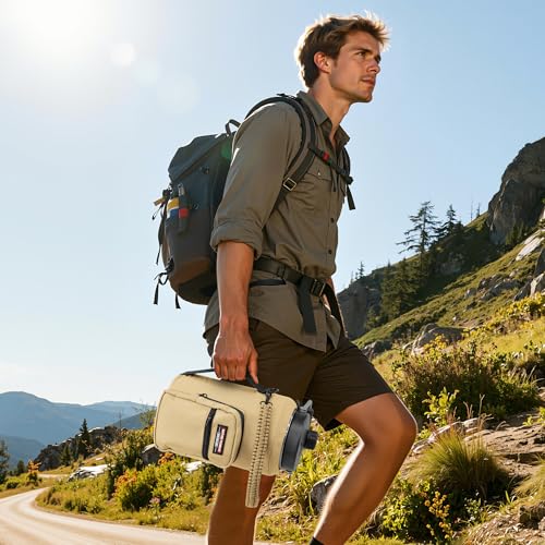 Image of NATURE PIONEOR Neoprene Insulated Water Bottle Holder with Shoulder Strap for Half Gallon 64OZ / One Gallon 128OZ Sports Water Jugs Bottles, Carrier /Pouch Sleeve for Outdoor Camping, Hiking, Fishing
