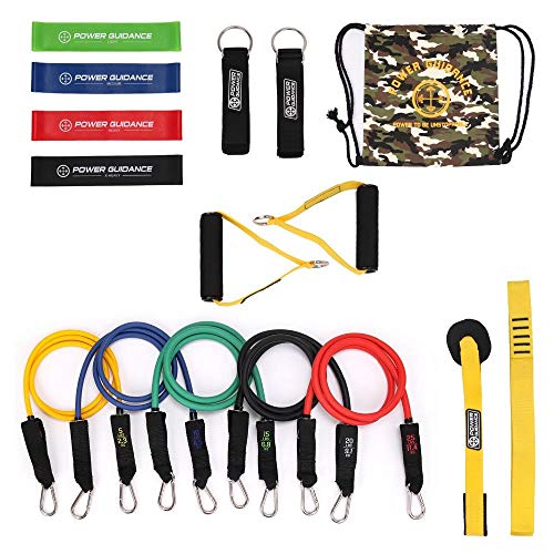 Juego de 15 bandas de resistencia de látex natural para el hogar, gimnasio, fitness, entrenamiento, estiramiento, ejercicio, bucles de goma, Estados Unidos