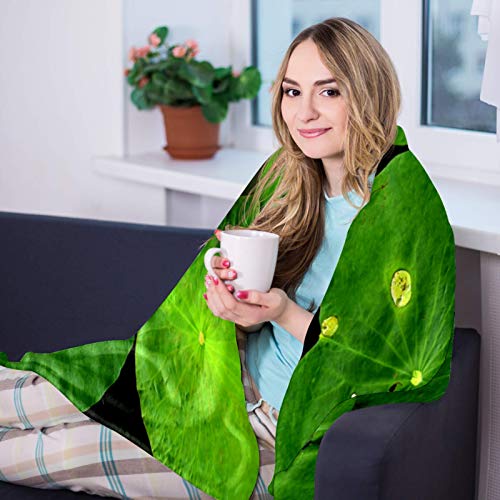 Couverture douce imprimé lotus pour des moments cocooning - 8