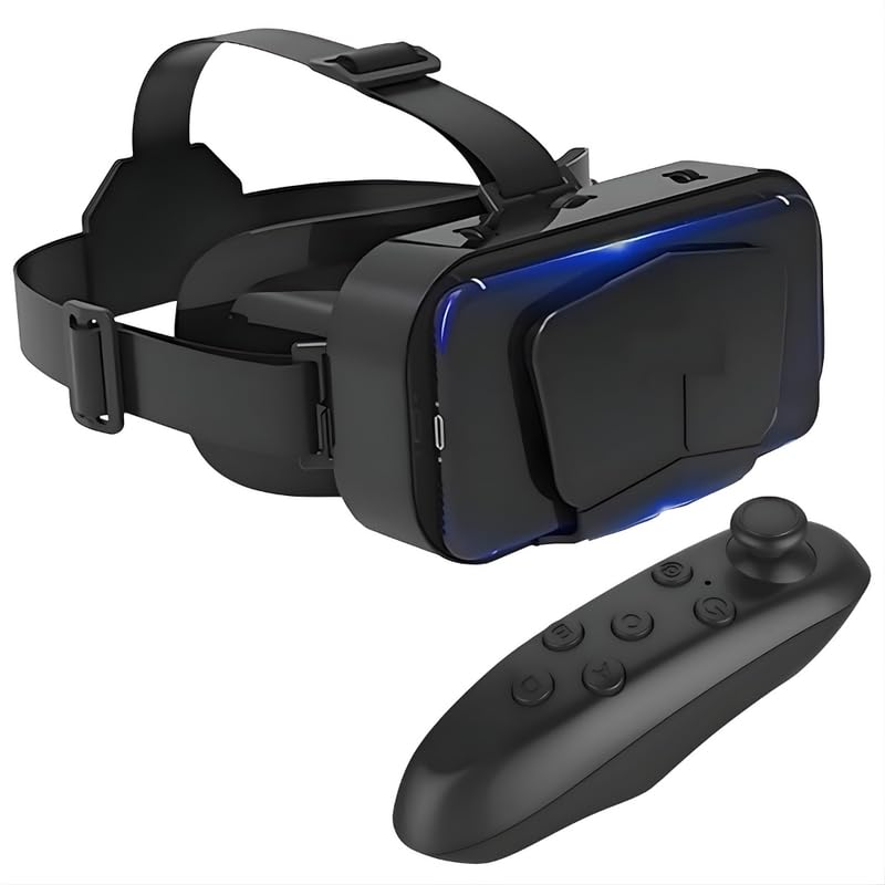 Drumstone® (𝐋𝐢𝐦𝐢𝐭𝐞𝐝 𝐓𝐨𝐝𝐚𝐲) 𝐂𝐨𝐦𝐛𝐨 C136 3D Virtual Reality Headset + VR Bluetooth Controller, Wide-Angle HD Lenses Compatible (4-7″) iOS & Android 𝟏𝟓 𝐘𝐞𝐚𝐫𝐬 𝐖𝐚𝐫𝐫𝐚𝐧𝐭𝐲