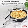 OXO Agility Series 5QT Saute Pan with Lid, Ceramic Nonstick Cookware PFAS-Free, Induction Suitable, Quick Even Heating, Stainless Steel Handles, Chip-Free Rims, Dishwasher and Oven Safe, Black #1