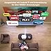 Wielio Upgrade Smart Beamer Full HD 1080P mit 4K Unterstützung, Android 11, 28000 Lumens Helligkeit, 120° Verstellbarer Ständer, elektrischer Fokus, Trapezkorrektur, WiFi 6 & BT 5.2 Heimkino Beamer