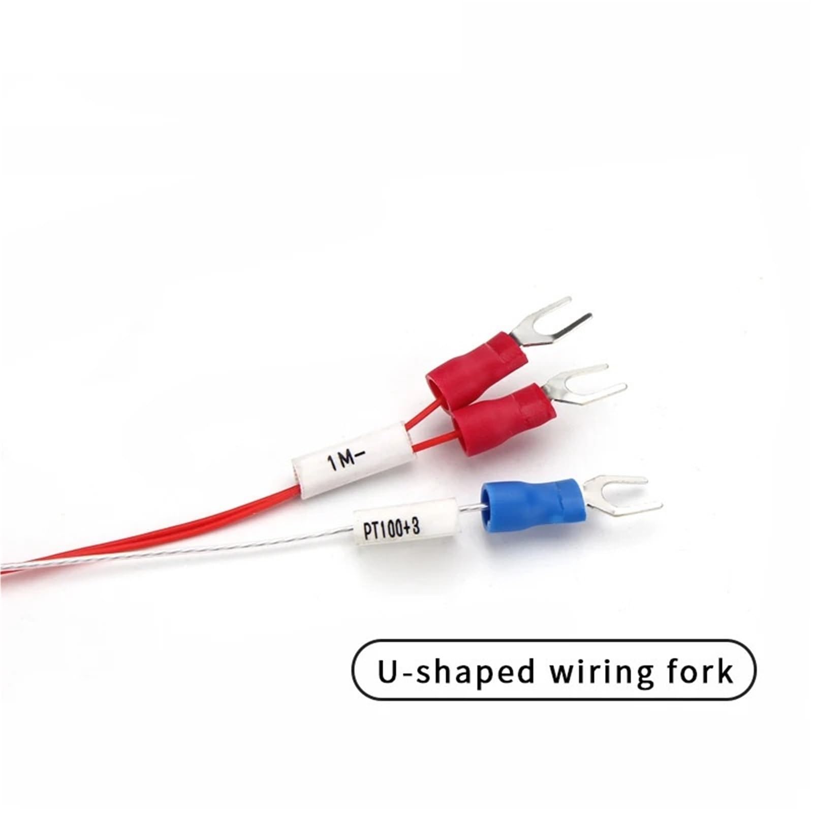 Edelstahl-PT100-Temperatursensor-Thermoelement mit 0,5/1/2/3/4/5 m Kabel zur Erfassung hoher Temperaturen, wasserdicht(PT100 Type 5M)