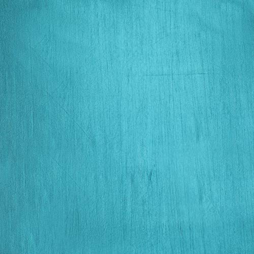 Image of 5 Feet Polyester Floral Light Filtering Window Curtains for Living Room, Bedroom & Kitchen, Eyelet Top, Aqua Printed and Solid Plain Curtain Set of 3