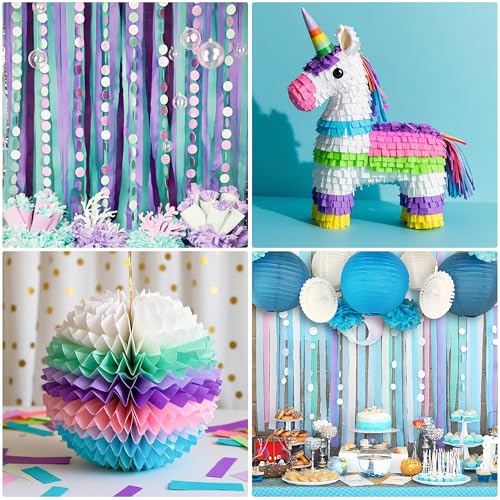 Image of Under the Sea Crepe Paper Streamers, 6 Rolls, 738 Ft