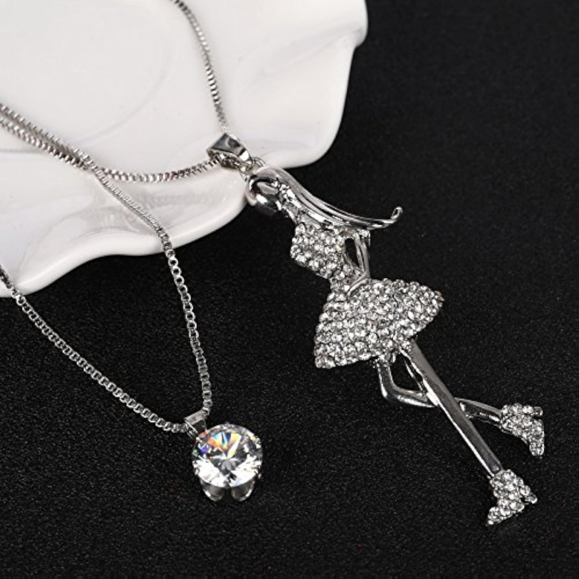 Stylish Long Chain Pendant Necklace