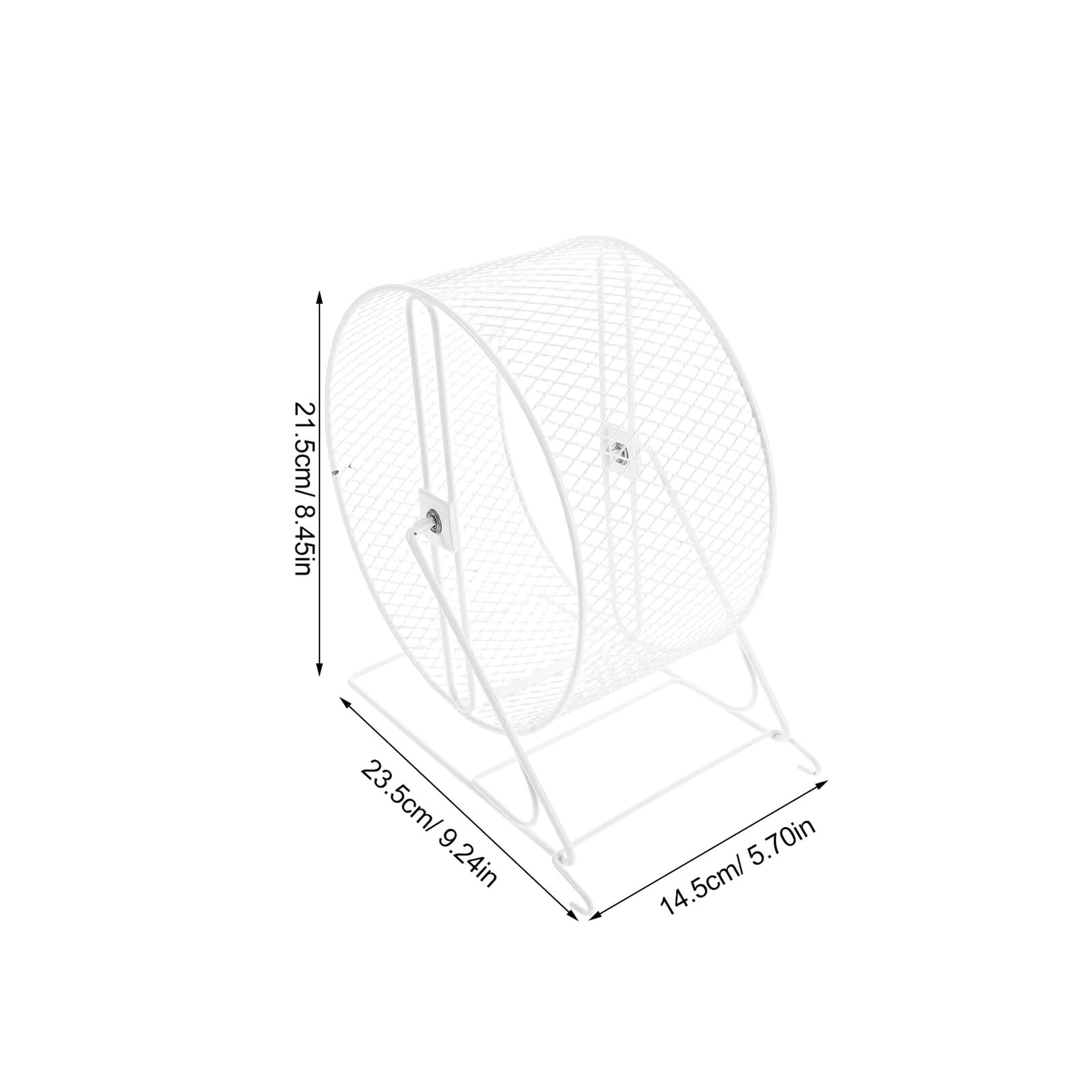 Rueda Ejercicio Silenciosa para Hámster y Pequeños Roedores Metal Instalación Fácil Compatible con Jerbos y Ratones Juguete para Actividad Saludable