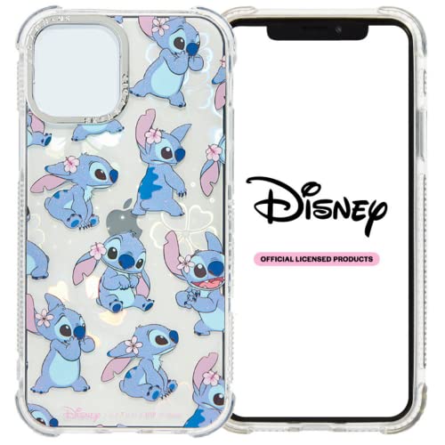 Skinnydip Coque Disney Stitch pour iPhone 14 – Lilo & Stitch Tropical pour téléphone Portable, Motif à Paillettes, Fine et légère, Jolie Coque pour...