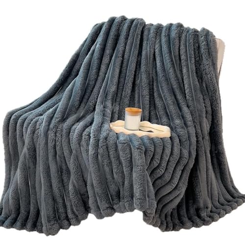 BEIBEINOYA もうふ セミダブル 冬向け 厚手 吸湿 ワッフル模様 コンパクト ベッド用 高機能 滑らか 秋春用 敷き毛布 車中泊 抗菌加工 肌掛け 休憩用 発熱 ボア 毛布 暖かい 冬用 大きめサイズ 防ダニ 静電気防止 (200*230cm,A