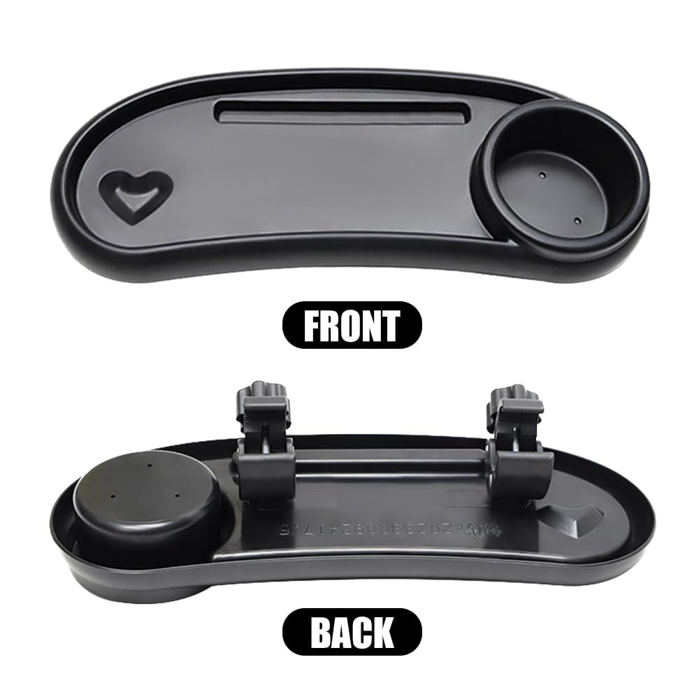 Vassoio Snack per Passeggino, Universale Vassoio snack 3 in 1 Con Portabicchieri Clip Regolabile Vassoio Portaoggetti, Rimovibili con Braccioli, datto per La Maggior Parte Dei Passeggini