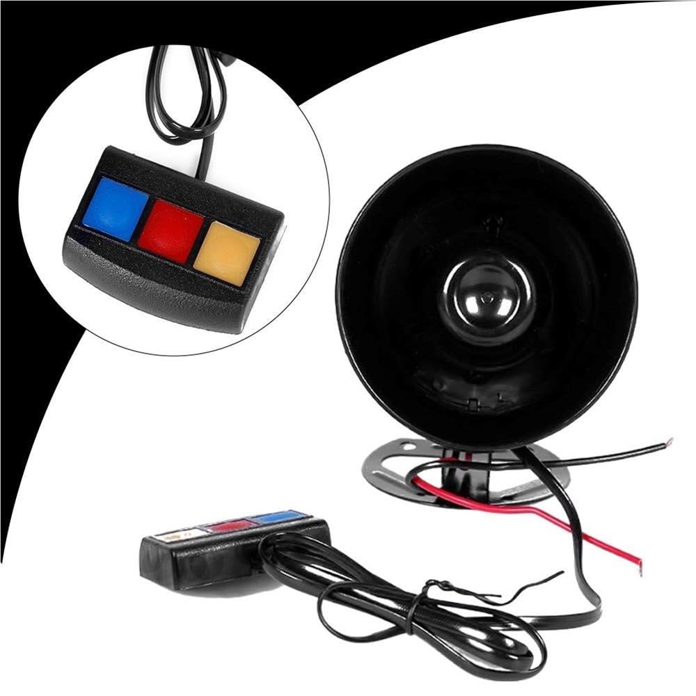 Lenker Lautsprecher-Audio 12V 3 Ton Sound Lauter Auto Lautsprecher Motorrad Warnung Alarm Automotive Polizei Feuer Zubehör Sirene 20W
