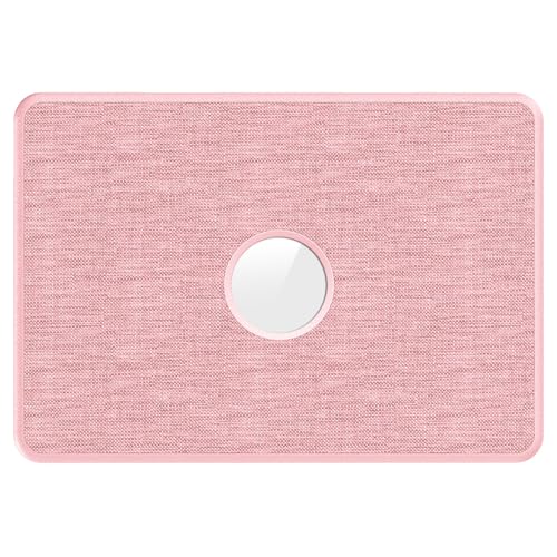 Image of ProElite Case for MacBook Neo 13 inch 2026, Fabric Material Hard Shell with Slim TPU Bumper and Fold Kickstand, Pink