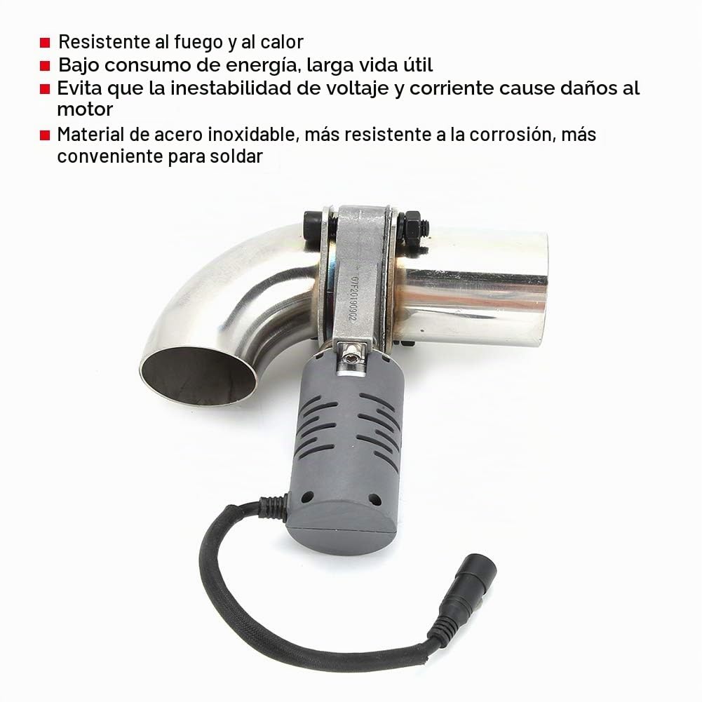 Válvula de escape, Qiilu Válvula de escape eléctrica Silenciador Válvula de tubo de corte de acero inoxidable con control remoto