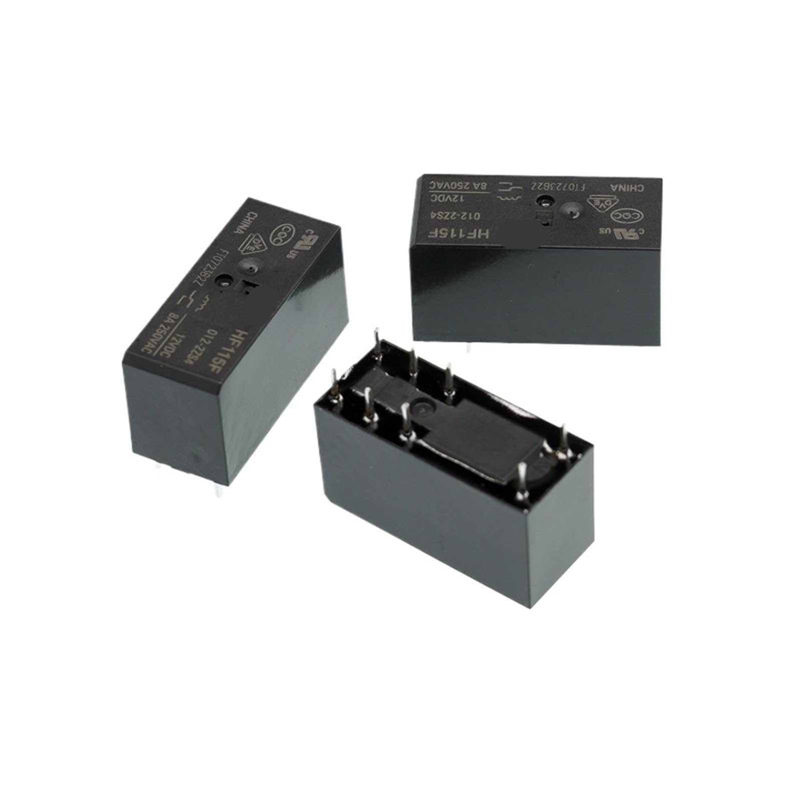 Relais de puissance HF115F 2ZS4 inverseur 8 broches 8A composant PCB - 4