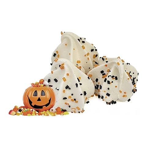 Miniatura 6 de Krunchy Melts - Galletas originales de merengue - Sabor de vainilla de Halloween - Merengues - Sin grasa - Sin gluten - Sin nueces - Keto Friendly -