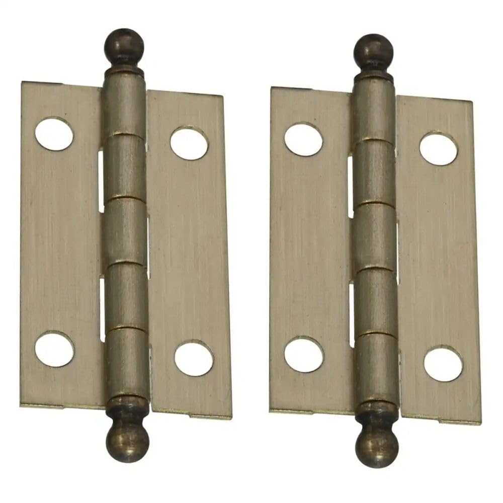 NATIONAL/SPECTRUM BRANDS HHI N213-546 1-1/2 x 7/8 Brass Hinge, 2