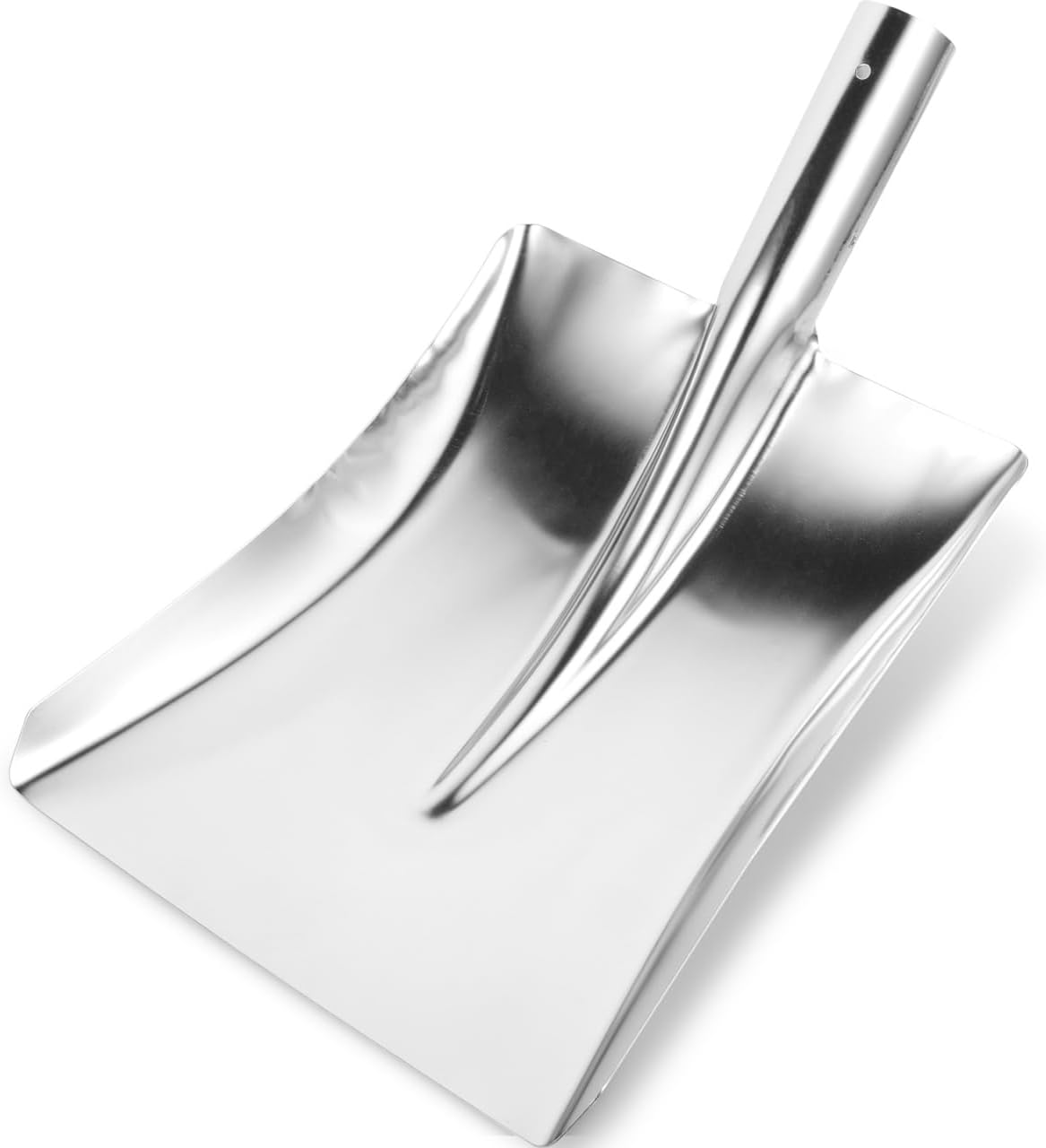 Toyvian Heavy Duty Steel Shovel Snow Shovel for Driveway Cleaning for Home Portable Refuse Pusher No Handle