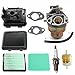 AISEN Carburateur et Filtre à Air Couvrir Base pour GC135 GCV135 GC160 GCV135 GCV160 GCV190 Tondeuse à gazon Remplace 17231-ZM0-000, 17220-ZM0-000