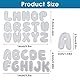 Amaxiu Alphabet Stanzformen,26 Buchstabe Stirbt Metall Stanzschablone Buchstaben Karbonstahl Prägeschablonen für Scrapbook Karten Album DIY Handwerk Halloween Weihnachten(Uppercase Letter)