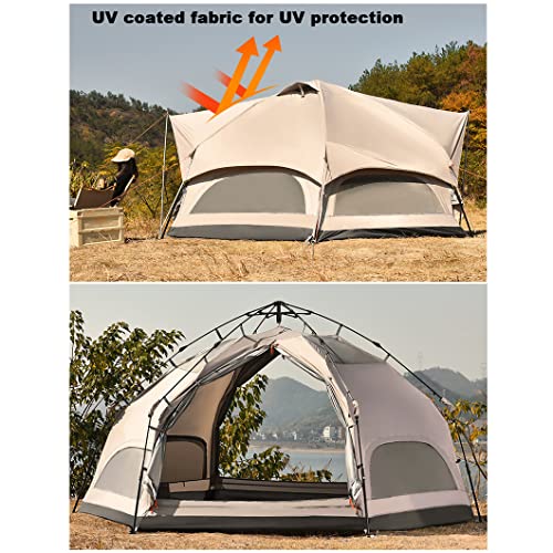 Carpa tipo campana luxo 3/4m para camping familiar miniatura 3