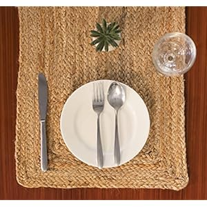 Madhu International Natural Jute Runner 14x36 Madhu International Natural Jute Runner 14×36