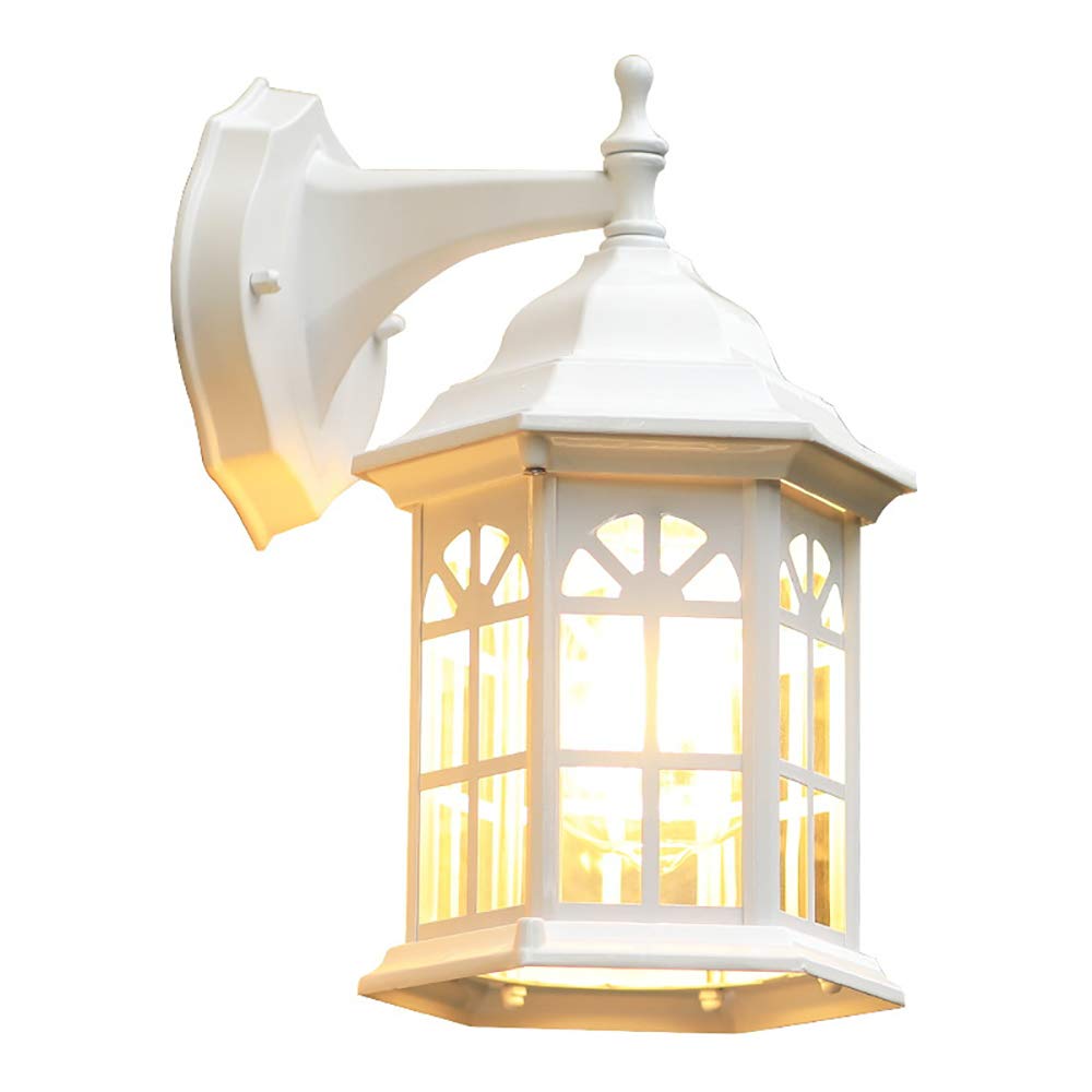 lampa wisząca, Kinkiet zewnętrzny w stylu vintage, obudowa aluminiowa ze szkłem, odporny na wilgoć, do stosowania zewnątrz, drzwiach wejściowych, podwórku, garażu, patio, balkonie