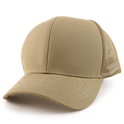 Image of Trendy Apparel Shop Oversize XXL Structured Trucker Mesh Baseball Cap