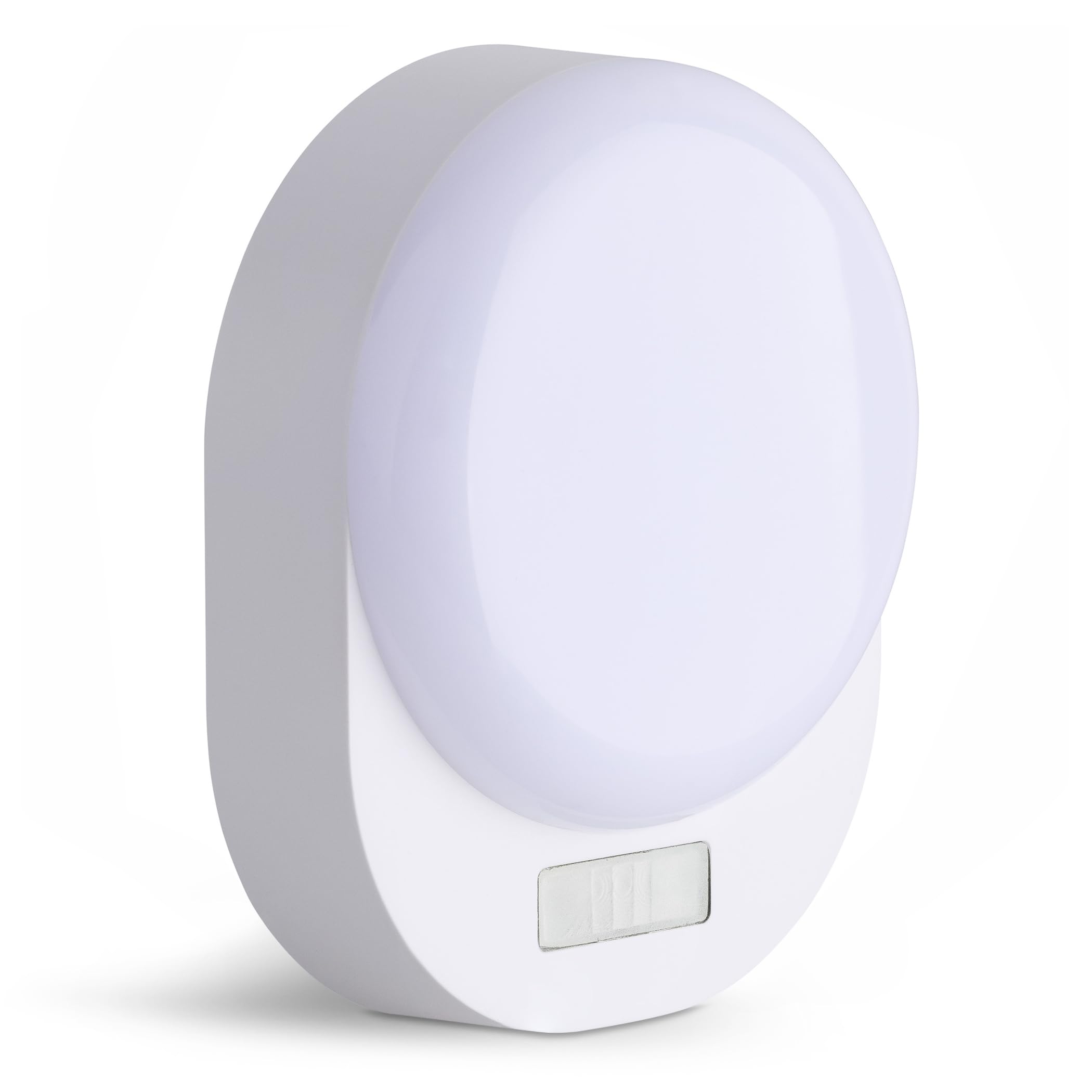 Sebson White Led Night Light With Motion Sensor - Battery Operated, Twilight Sensor, On/Off Switch, Range 3M/120° - Warm Night Lamp