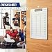 Achiwish Football clipboard for Coaches, Premium Football White Board for Coaches, Waterproof Football Dry Erase Board for Coaches, Double-Sided Football clipboard with Tactics Field & Lineup Planner