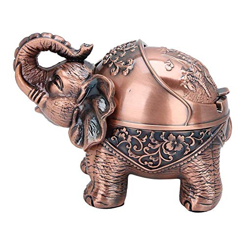 Metal Ashtray with Cover Anti-Fall Vintage Windproof Ashtray Smoking Set for Office Room Car Ornaments Desktop Decor Male Gift(Standing Copper) Metal Ashtray with Cover Anti-Fall Vintage Windproof Ashtray Smoking Set for Office Room Car Ornaments Desktop Decor Male Gift(Standing Copper)