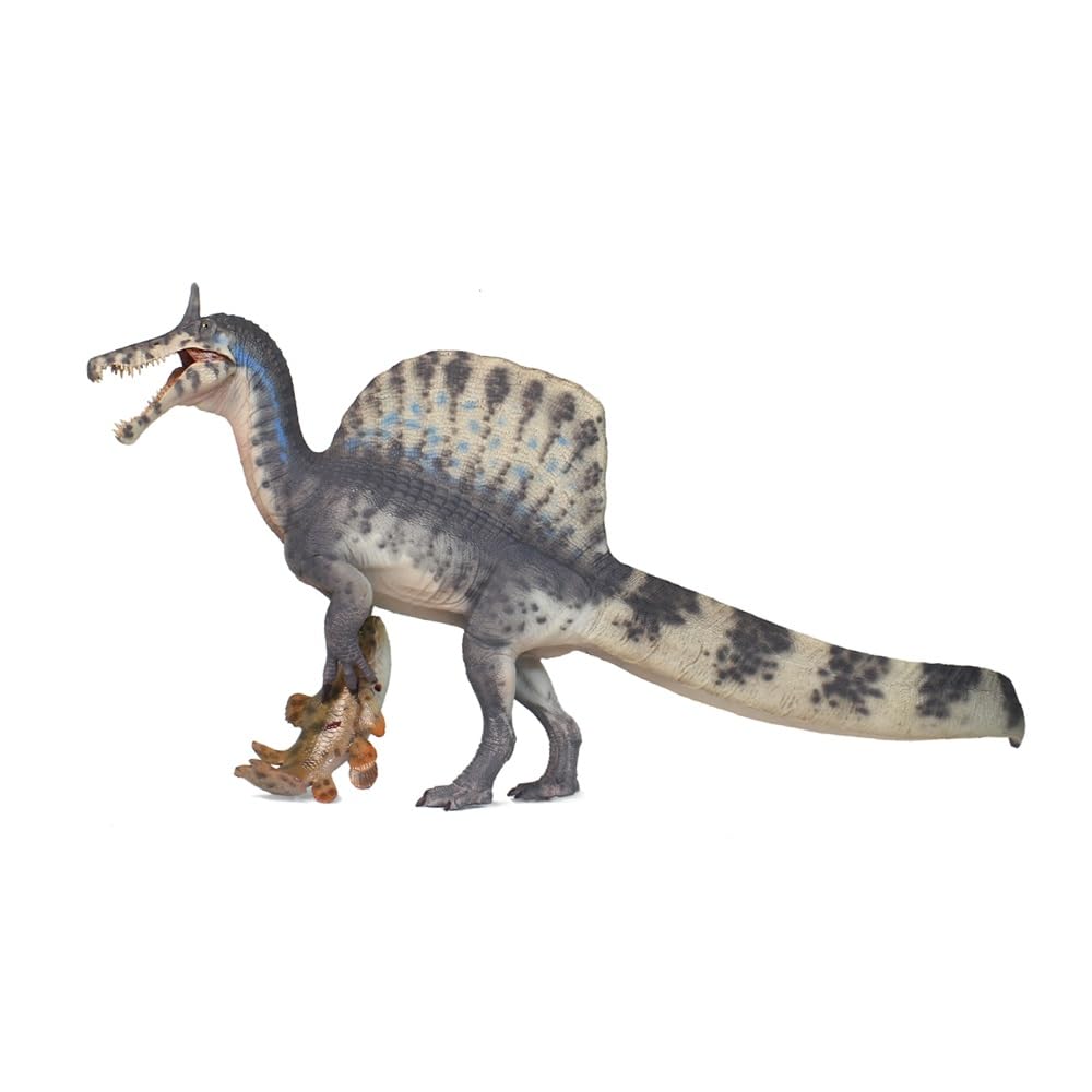 HAOLONGGOOD Spinosaurus Mirabilis Dinosaur with Fish Model (Zhang Heng)