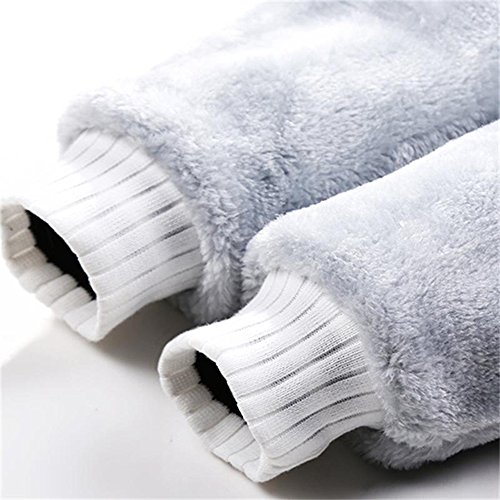 MANTORS Men's Tracksuit Winter Soft Hooded Fleece Sweatsuits Warm Pullover Coats 2 Pieces Outfits Set4