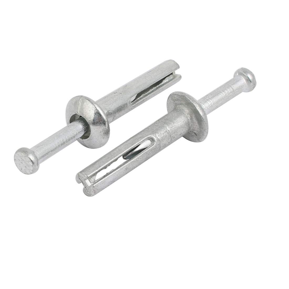 Aexit 6mm Punch fastener Dia 30mm Depth Zinc Alloy Drive Anchor Silver Tone 10pcs Model:71as645qo489