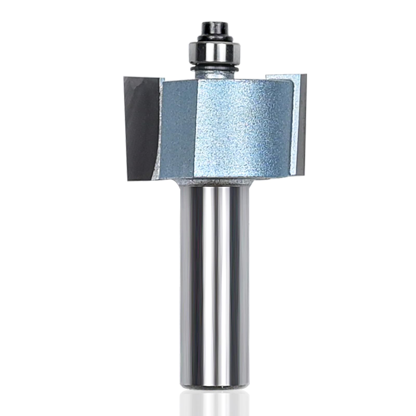 KEENTECHRouter Bits, Rabbeting Router Bits, Industrial Grade Blue Cutting Tools for Woodworking (1/2 Inch Shank x 1-3/8 Inch Diameter x 3/4 Inch Depth, KT1610138348)