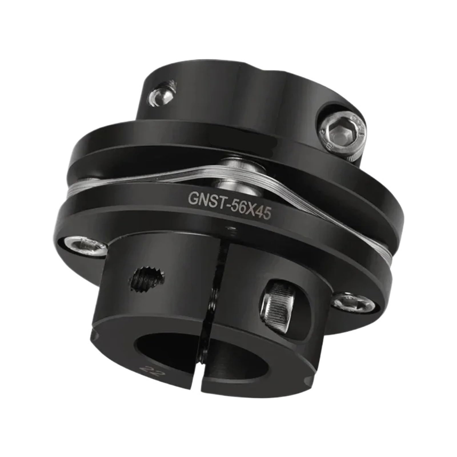 Accouplement d'arbre en acier GNST 45# haute rigidité 25 mm type 8 mm 10 mm 12 mm 15 mm 16 mm coupleur à disque unique(24x24)