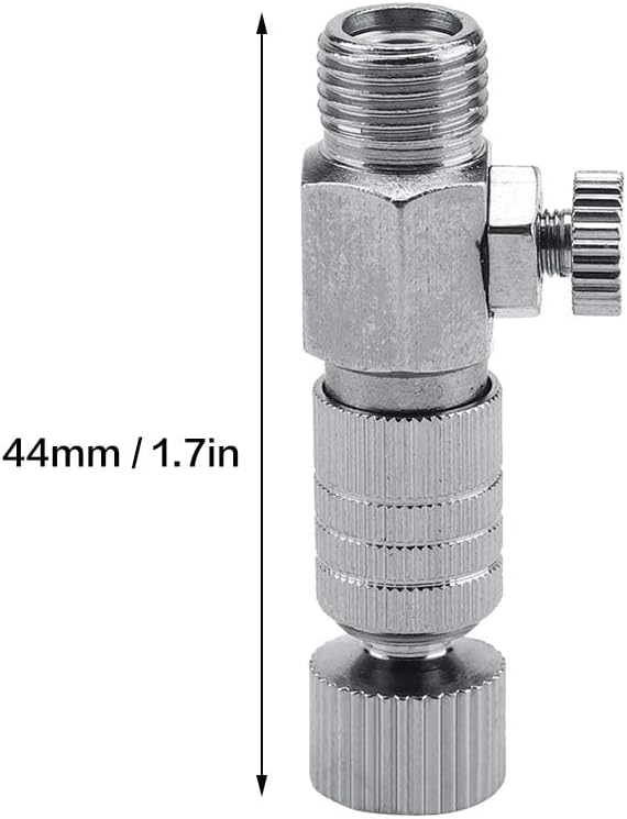 Airbrush Quick Release Disconnect with 4 Male Fitting, 1/8 in BSP Male and Female Release Disconnect Adapter with Adjustable Control Valve, Airflow Control Valve for Air Compressor