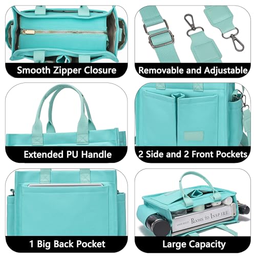 Image of ZHMO Canvas Tote Bag for Women,Women's Bags Crossbody Bags Work Laptop Tote Bag Large Handbags Purse for Travel Nurse Teacher