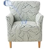 DIMENSION-- Cettes housses de canapé 1 place présentent une élasticité extraordinaire, assurant un ajustement parfait et lisse sur votre canapé. Largeur du fauteuil 60-80cm; Longueur du fauteuil 50-80cm; Hauteur du fauteuil 70-90cm; Veuillez bien mesurer votre fauteuil avant de l'acheter pour assurer le meilleur ajustement