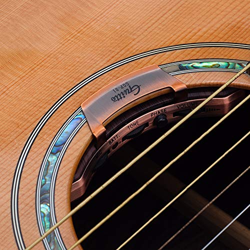 Acoustic Guitar Pickups, Soundhole Pickup for Classic Acoustic Guitars, Piezoelectric & Double Mic Guitto GGP-01
