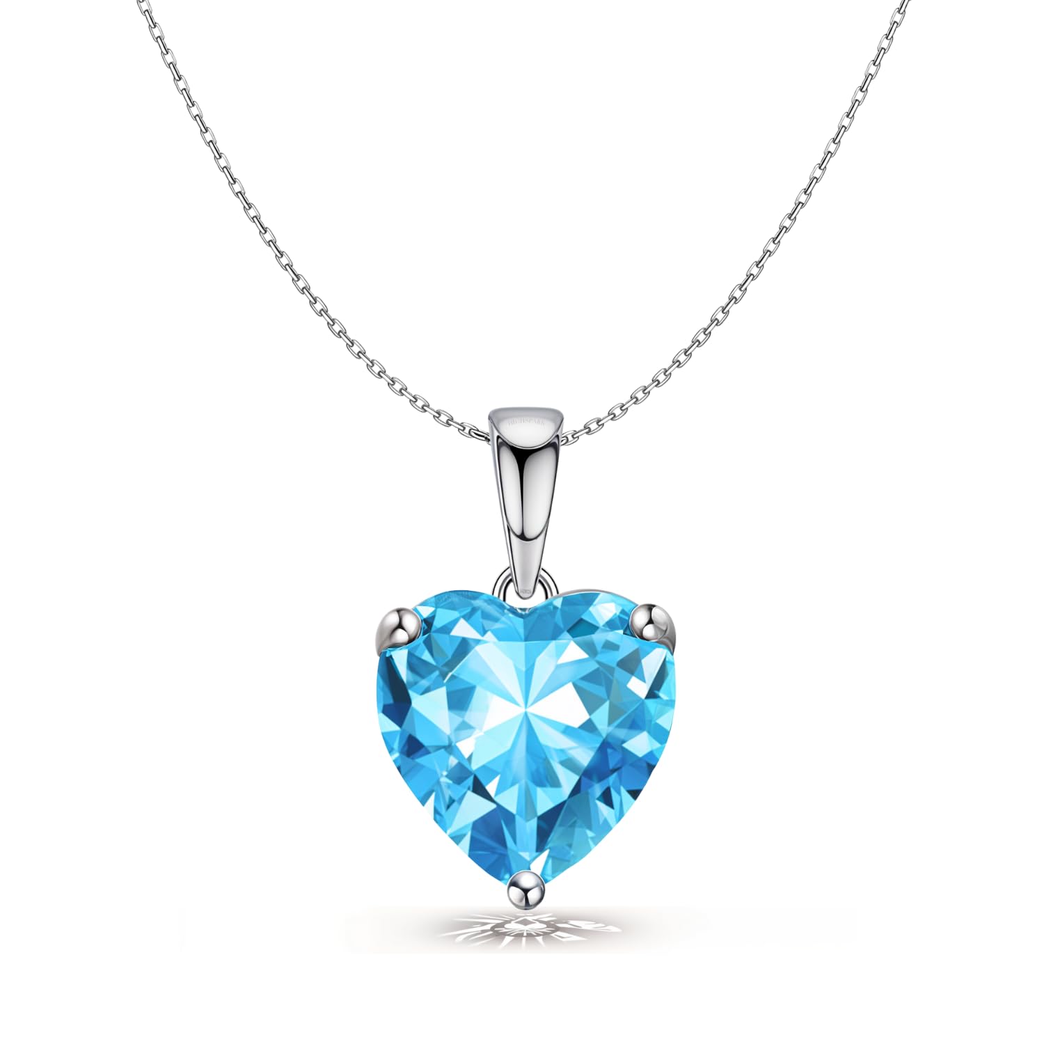925 Silver Solitaire Heart Pendant with Chain For Women | 92.5 Sterling Silver & Diamond like Brilliance Sparkling Zirconia for that Stunning Shine | Lovely Gift