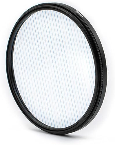 Lente de 3.031 in Filtro de rayas azules Efecto especial Prisma Accesorio de fotografía creativa