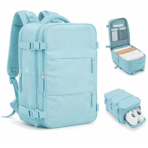 Mochila De Viagem Grande Unissex Com Porta USB Compartimento Para Tênis Bolso Para Itens Ú... Mochila De Viagem Grande Unissex Com Porta USB Compartimento Para Tênis Bolso Para Itens Ú...