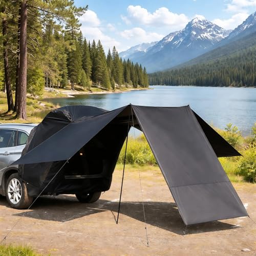 SUV Auto Heckzelt Campingzelt für 35 Personen Wasserdicht und UV-Schutz Markise Heckklappenzelt mit Aufbewahrungstasche für Reisen Camping (150 * 130 * 115cm)